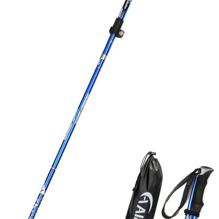 Aluminum Collapsible Ultralight Travel Trekking Hiking Pole for Men and Women