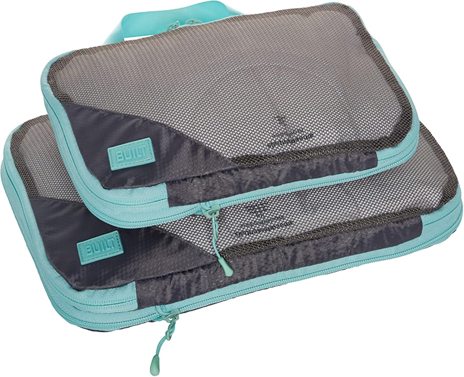 BUILT Compression Cube 2 Piece Set, Expandable Packing Set, Luggage and Travel Organizers, Gray Quiet Shade - Image 6