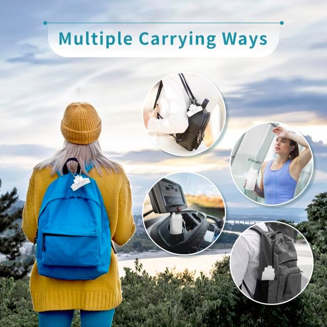 Collapsible Water Bottles 26oz with Spout & Carabiner, Odorless BPA-Free Silicone, Leak-Proof Foldable Reusable Bottle - Perfect for Travel Sports Gym Hiking Camping Cycling - Light Gray - Image 6