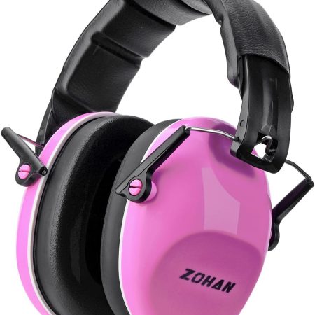 ZOHAN 032 Kids Noise Canceling Headphones - 25dB NRR Kids Ear Protection Earmuffs for School, Monster Jam, Fireworks, Travel, Air Show, Concert, Autism - Pink